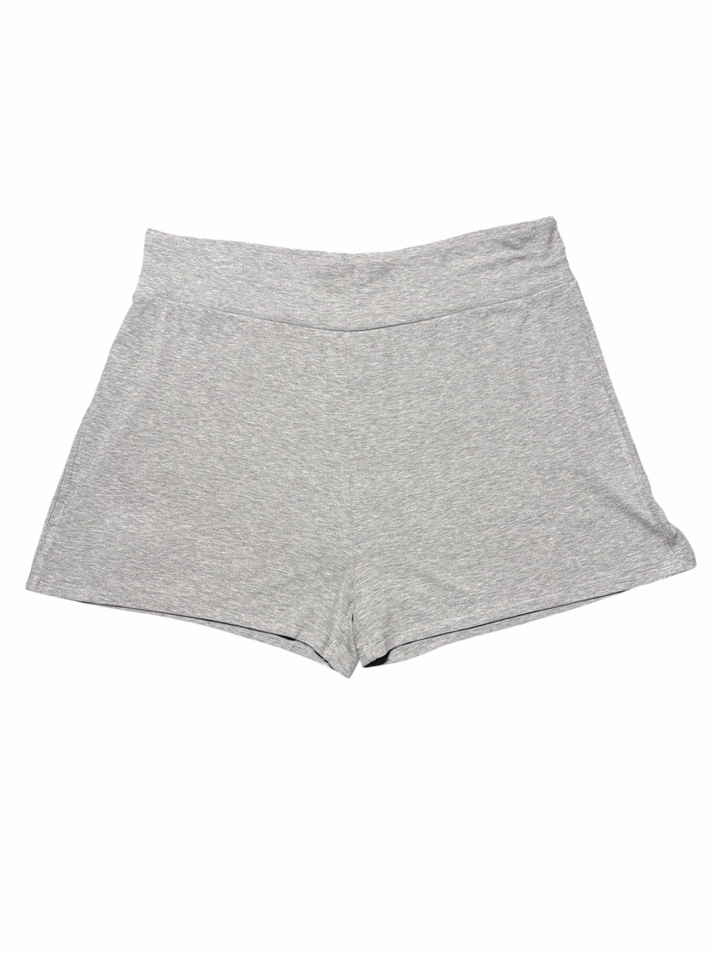 Nwt Cozy Earth Women’s Bamboo Rib Knit Shorts Gray Size Xl